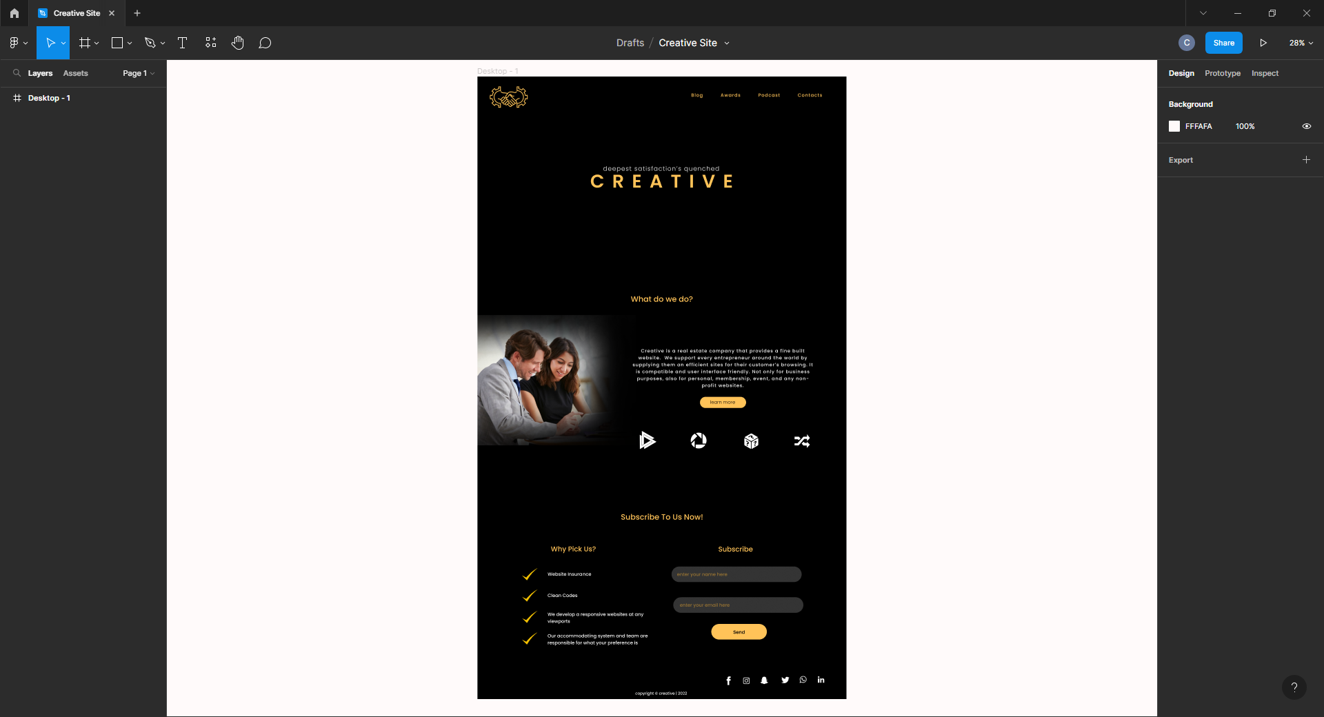 process Creative website